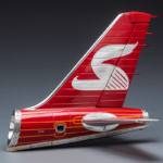 Own a Piece of Aviation History: Franklin Mint Sterling Airlines Tail Fin for Sale