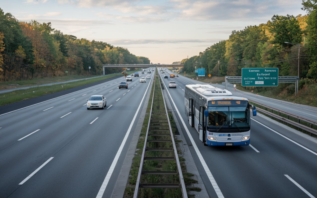 Bus travel from Glens Falls to Albany Airport, NY