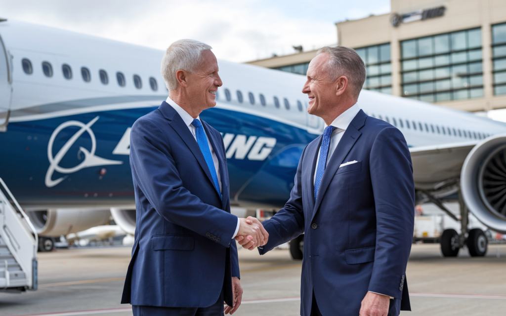 United Airlines CEO Kirby and Boeing CEO Ortberg