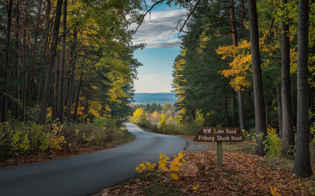 NW Lake Road and Friburg Skunk Road