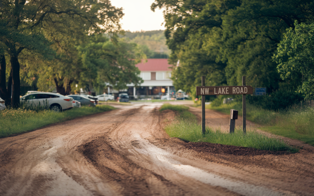 NW Lake Road and Friburg Skunk Road